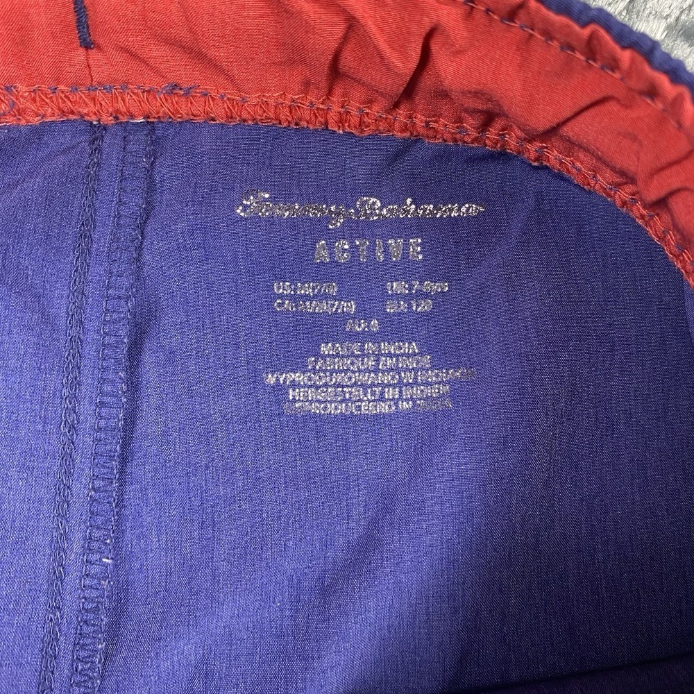 Tommy Bahama Active Blue Athletic Shorts Boy's M 7/8 Elastic & Tie Waist - Picture 6 of 9